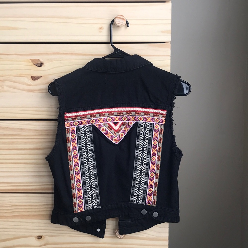 H&M x Coachella Black Denim Vest